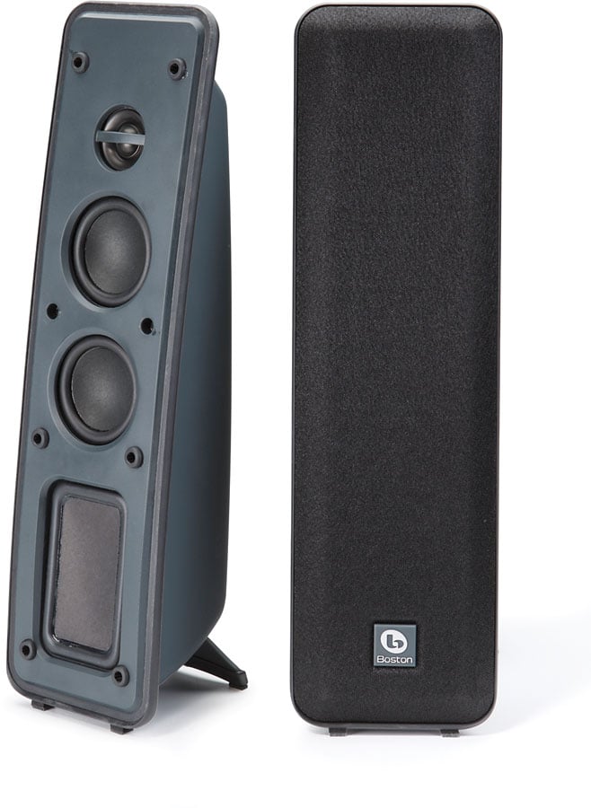 Boston Acoustics MM220 (Midnight) Powered stereo speaker system for