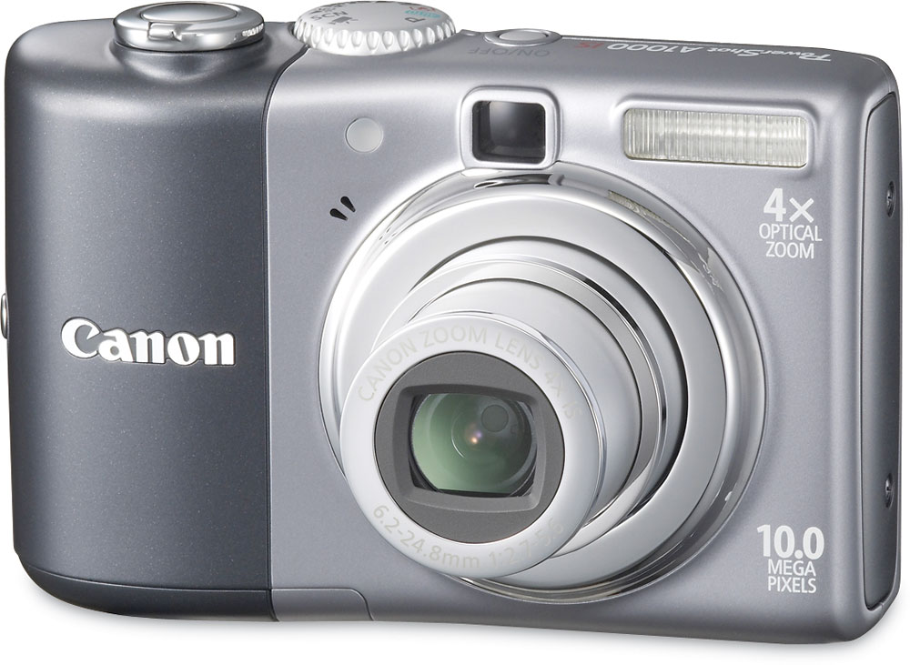 Canon PowerShot A1000 IS (Gray) 10megapixel digital camera with 4X