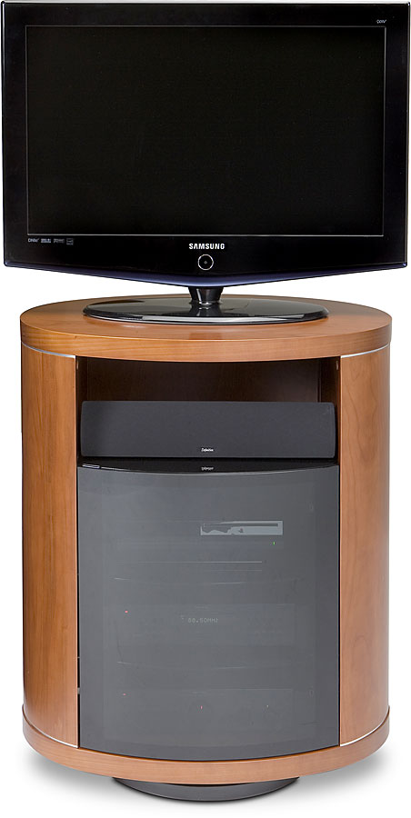 Bdi Revo Cherry Audio Cabinet With Swivel Base At Crutchfield