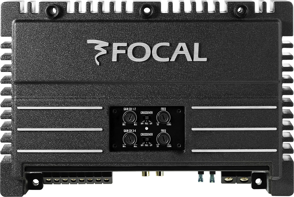 Focal Solid 4 (Black) 4channel car amplifier — 75 watts RMS x 4 at