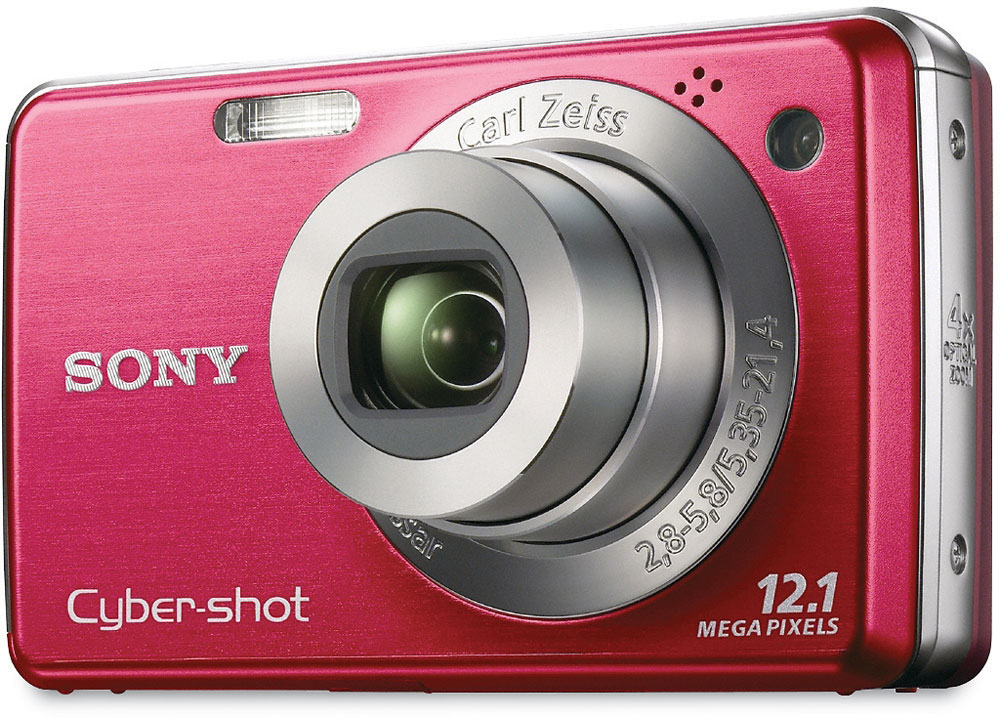 Sony Cybershot® DSCW230 (Red) 12.1megapixel digital camera with 4X