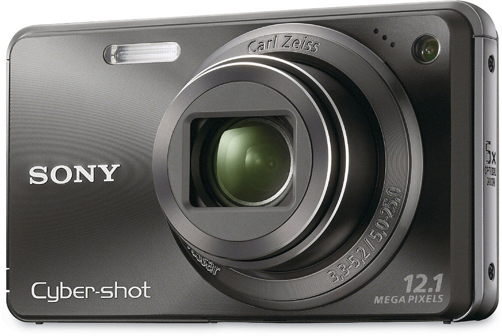 Sony Cybershot® DSCW290 (Black) 12megapixel digital camera with 5X