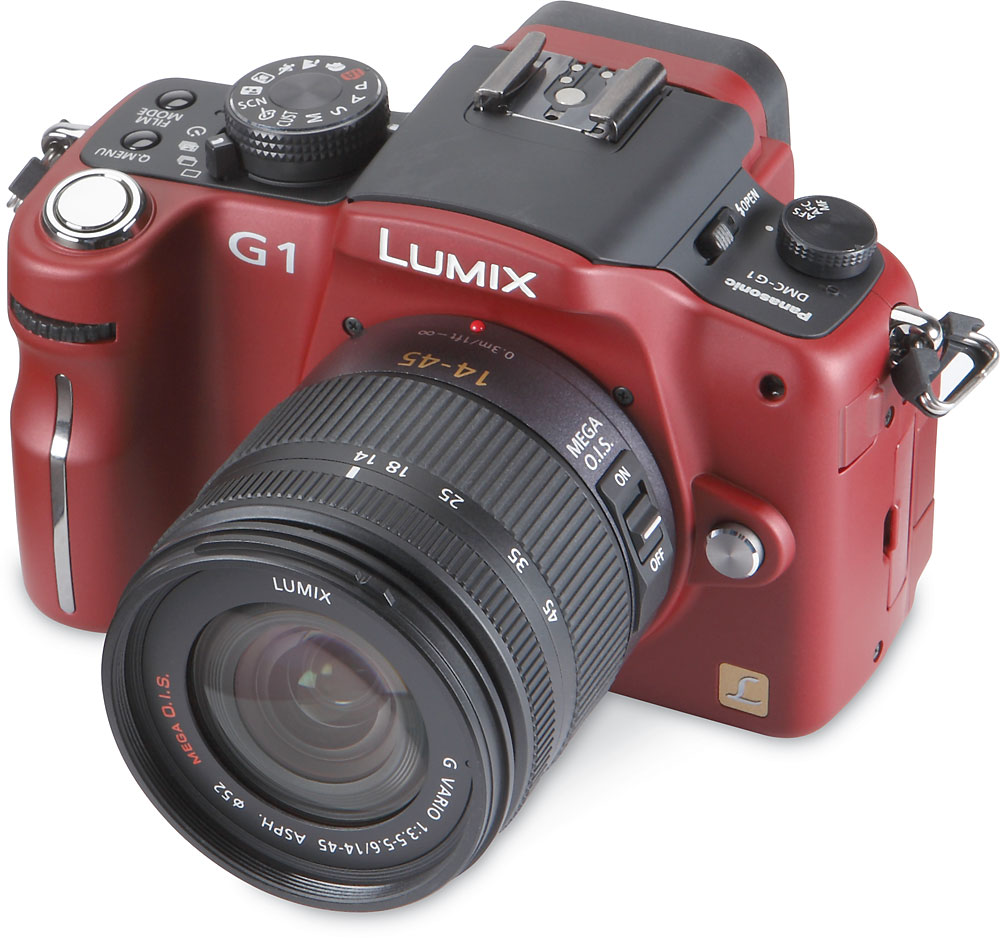 Panasonic Lumix DMC-G1 Kit (Red) 12.1-megapixel digital camera with 14 ...