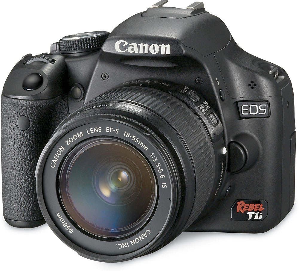 Canon EOS Digital Rebel T1i Kit 15.1-megapixel digital SLR camera with  18-55mm zoom lens & HD movie mode at Crutchfield.com