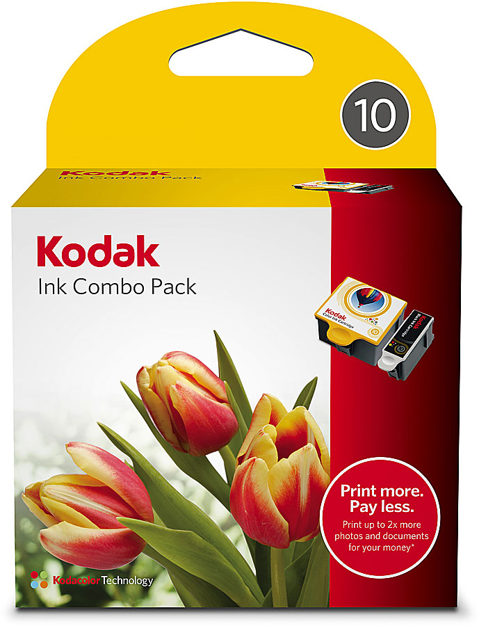 Kodak Ink Combo Pack 10 Black and color ink cartridges for select