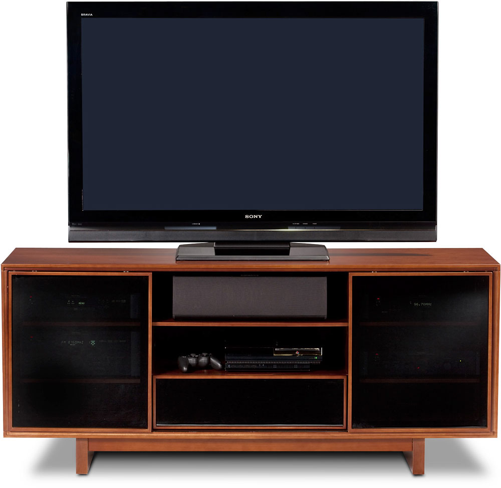 Bdi Cirrus 8158 Natural Cherry Audio Video Cabinet For Tvs Up To