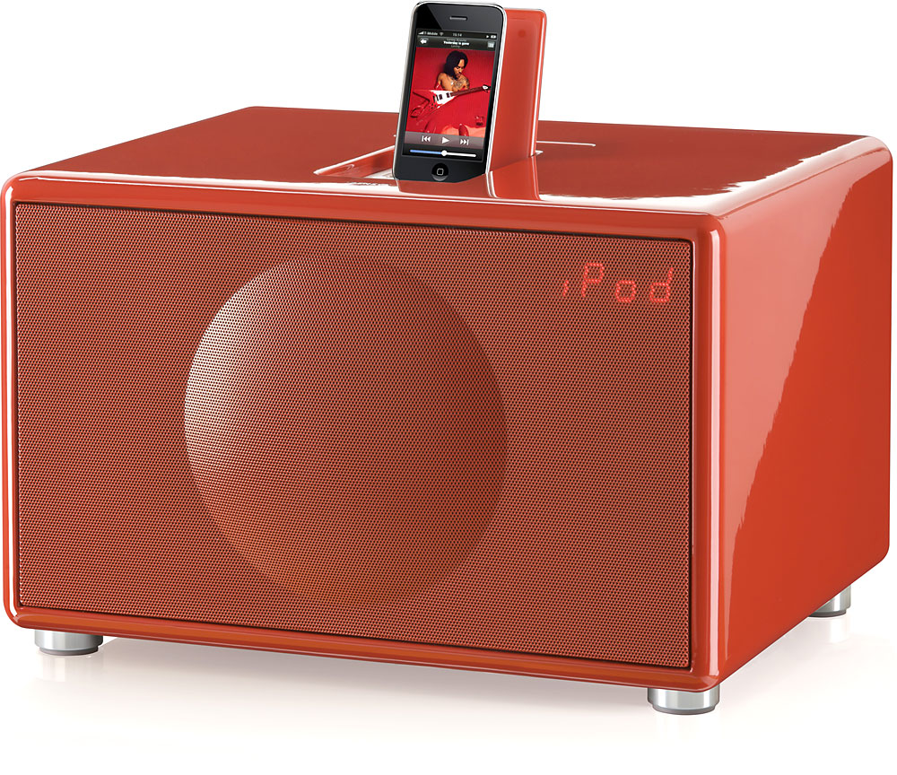 Geneva Sound System Model L (Red) CD player/radio with iPod® and iPhone