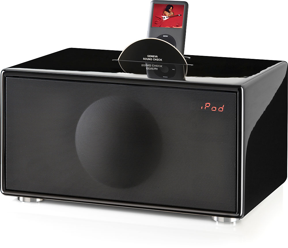 【美品】GENEVA SAUND SYSTEM MODEL M ウォルナッド Geneva Sound System Model M (Black) Powered iPod®/iPhone