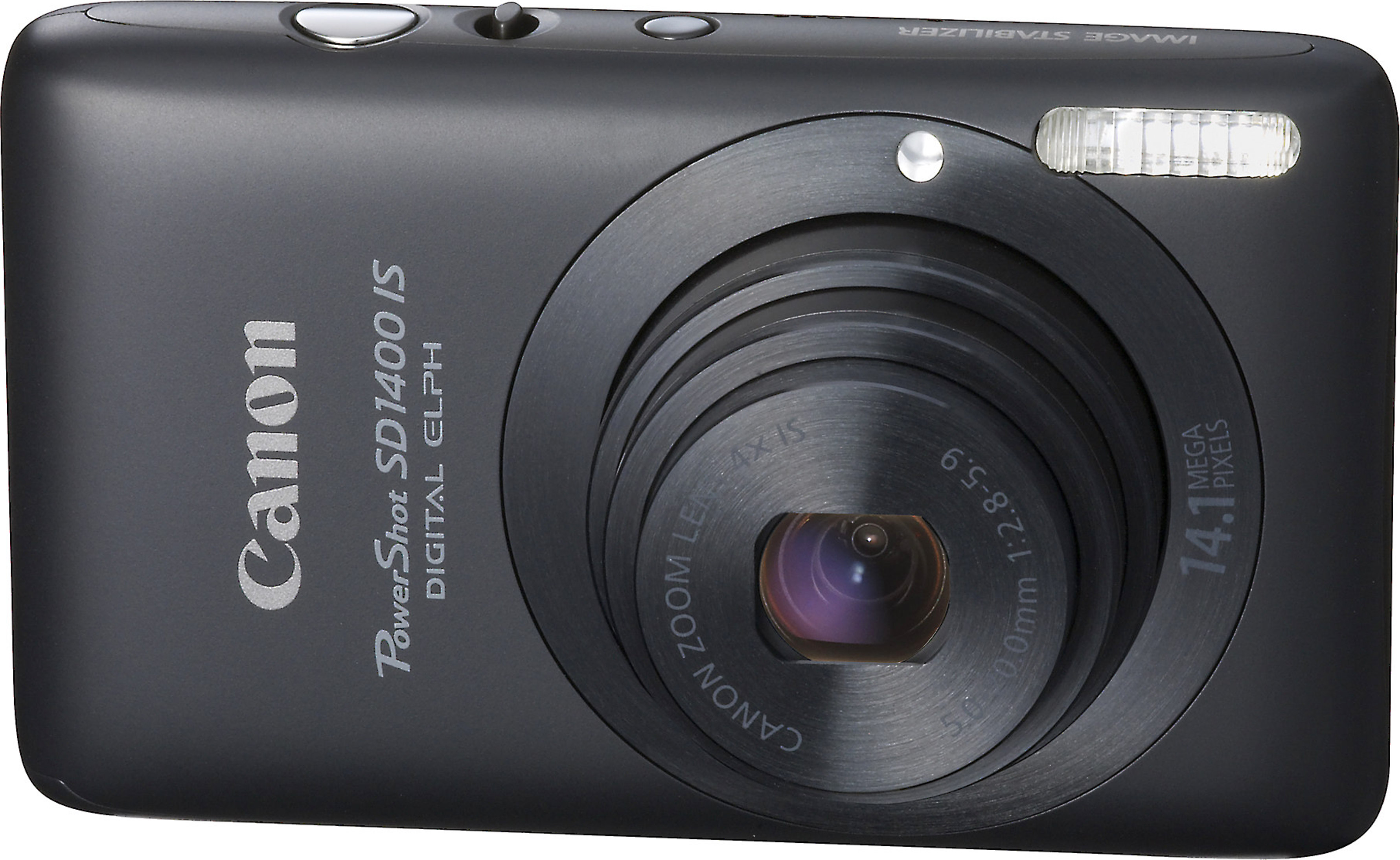 Canon PowerShot SD1400 IS (Black) 14.1megapixel digital camera with 4X