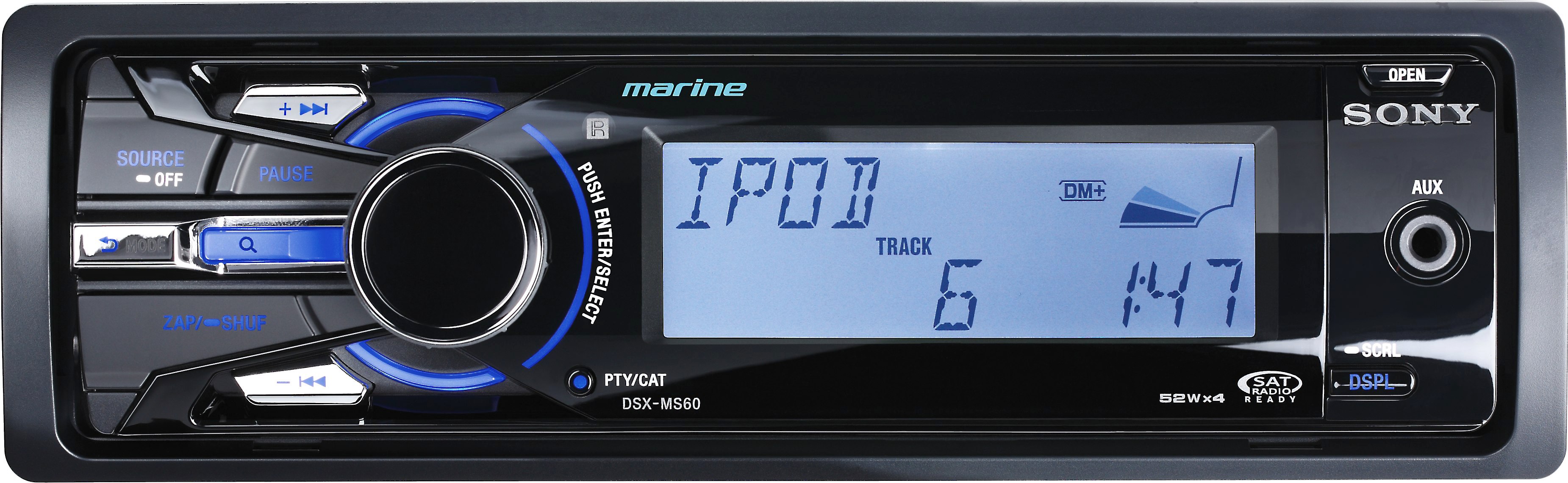 SONY DSX-MS60 MARINE FM AM DIGITAL RADIO FACEPLATE ONLY