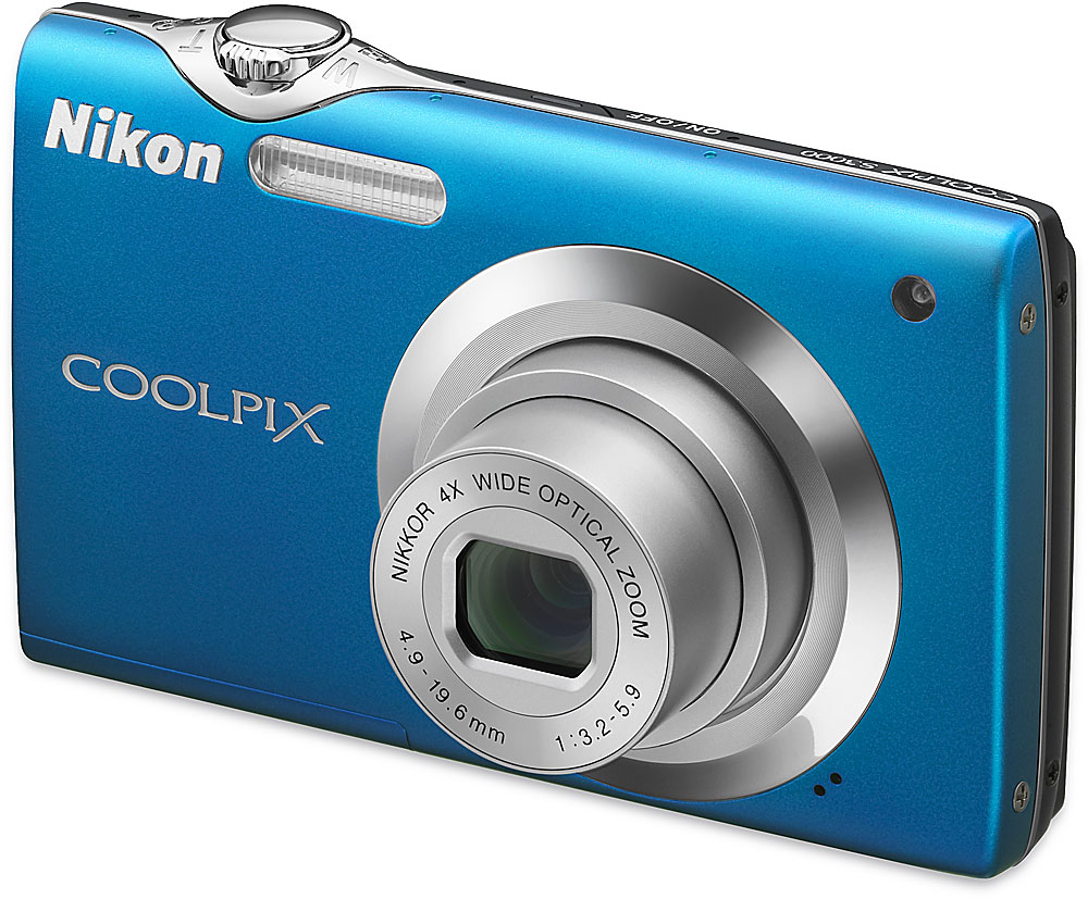 Nikon Coolpix S3000 (Blue) 12megapixel digital camera with 4X optical