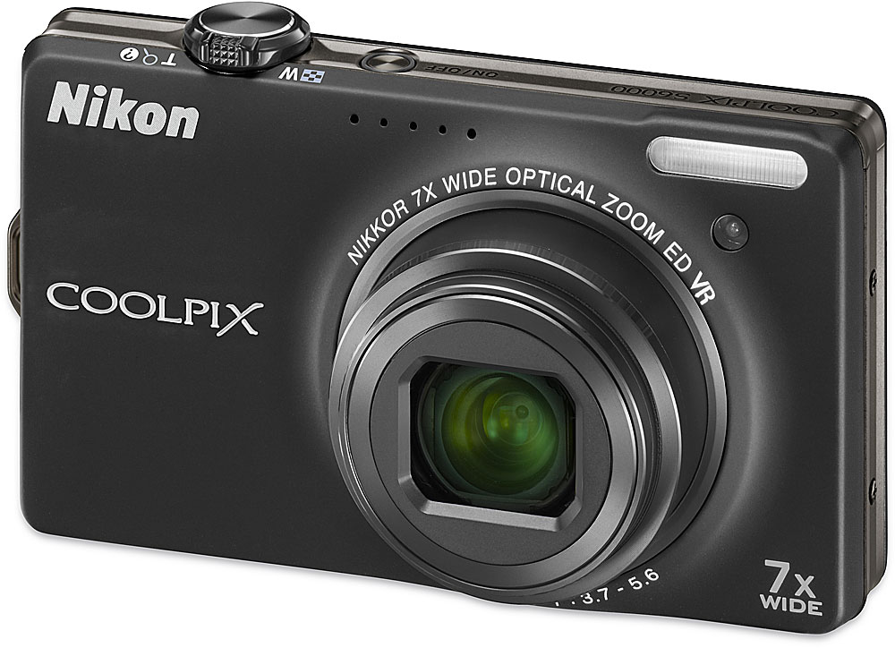 Nikon Coolpix S6000 (Black) 14-megapixel digital camera with 7X optical ...