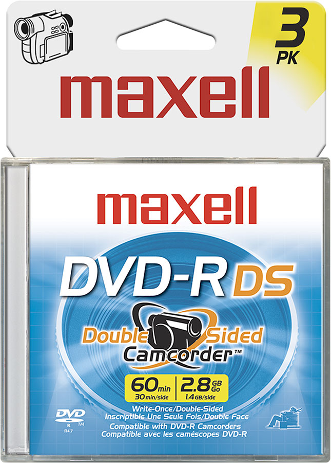 Maxell Mini DVDR Doublesided discs for DVD camcorders (3pack) at