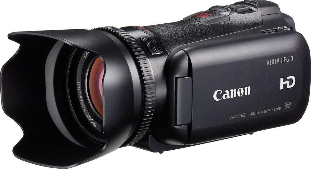 Canon VIXIA HF G10 Highdefinition camcorder with 32GB flash memory at