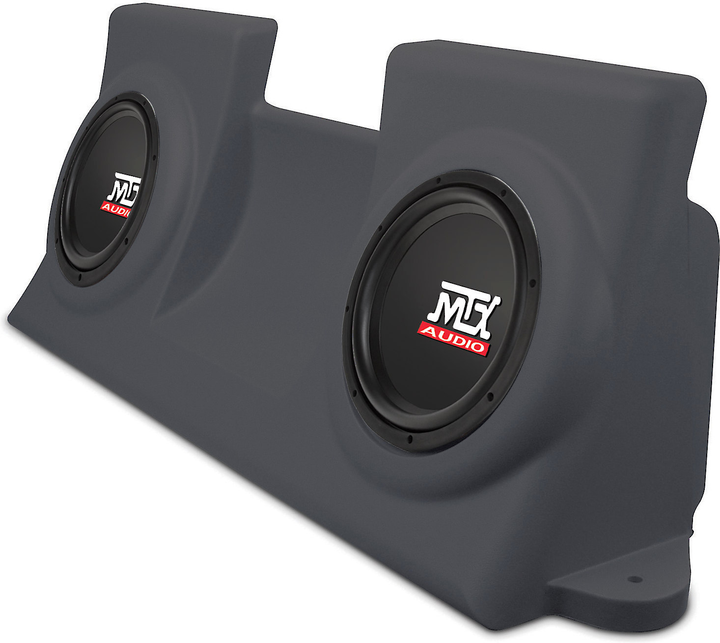 MTX Amplified ThunderForms (Charcoal) Customfit powered subwoofer for