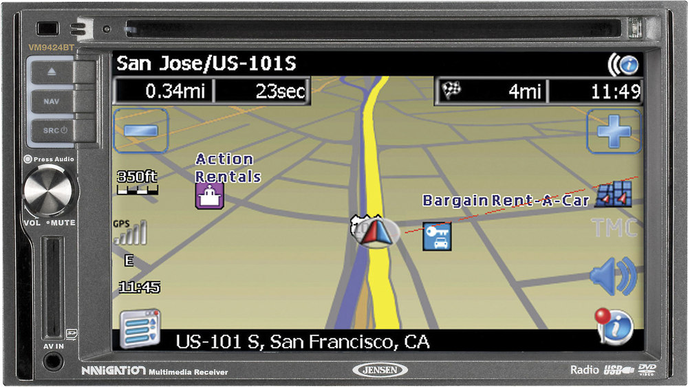 Jensen VM9424BT Navigation receiver at Crutchfield.com