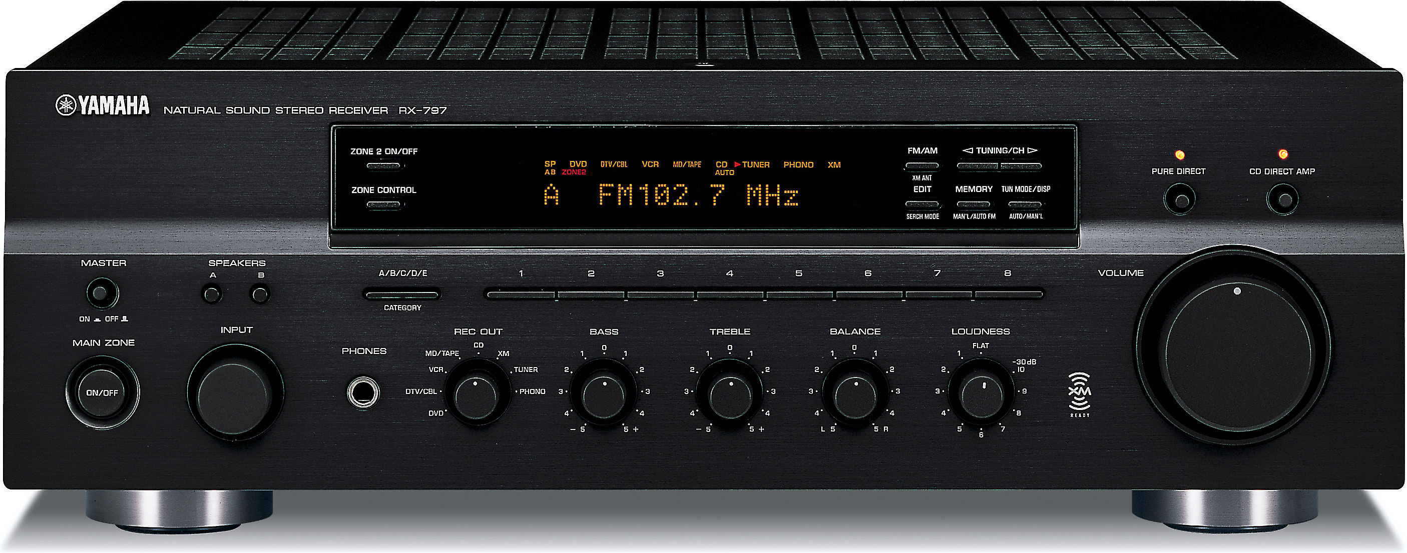 Customer Reviews: Yamaha RX-797 XM Ready stereo receiver at
