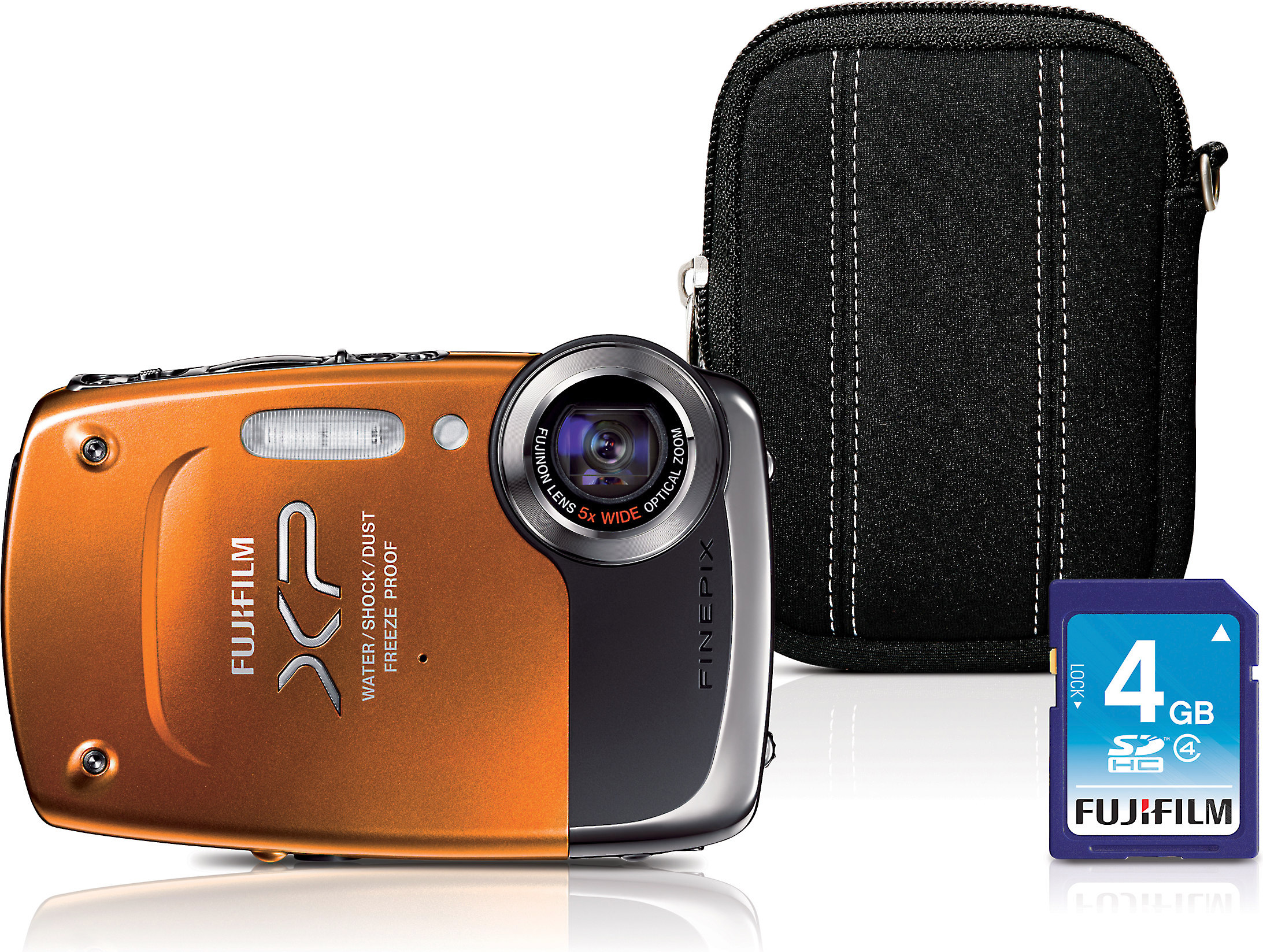 Fujifilm FinePix XP20 Bundle (Orange) Toughstyle 14.2megapixel