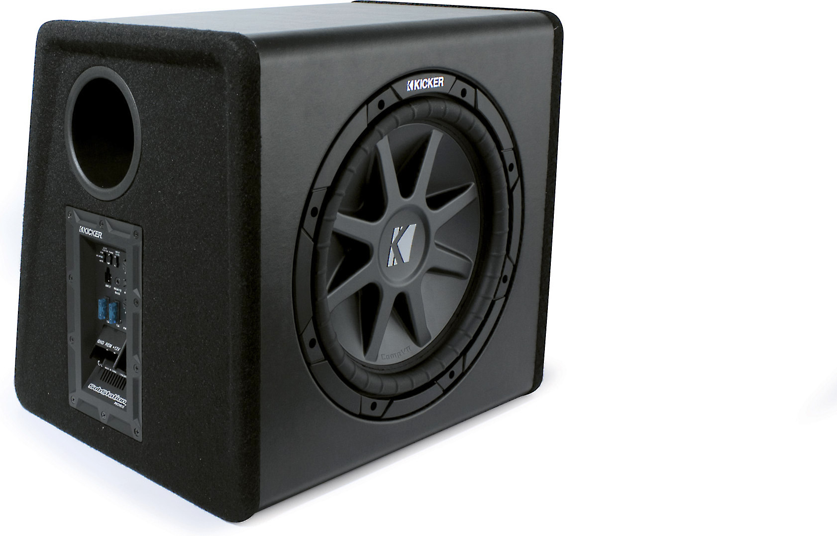 Ported powered subwoofer with 
