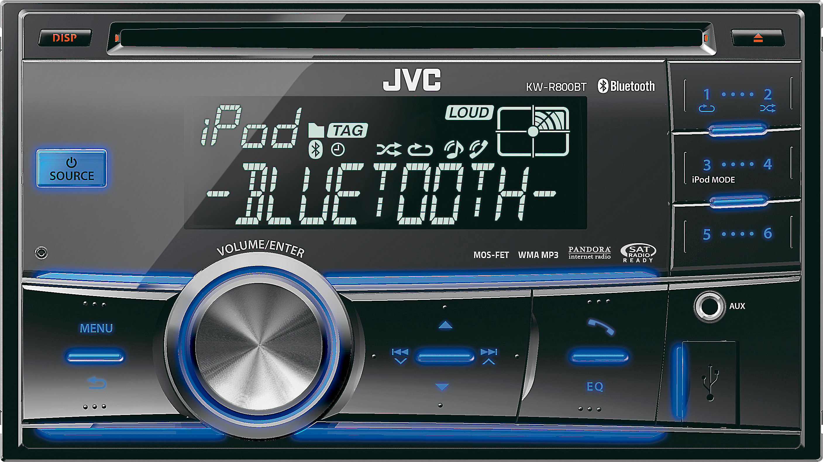 JVC KW-R800BT CD receiver at Crutchfield