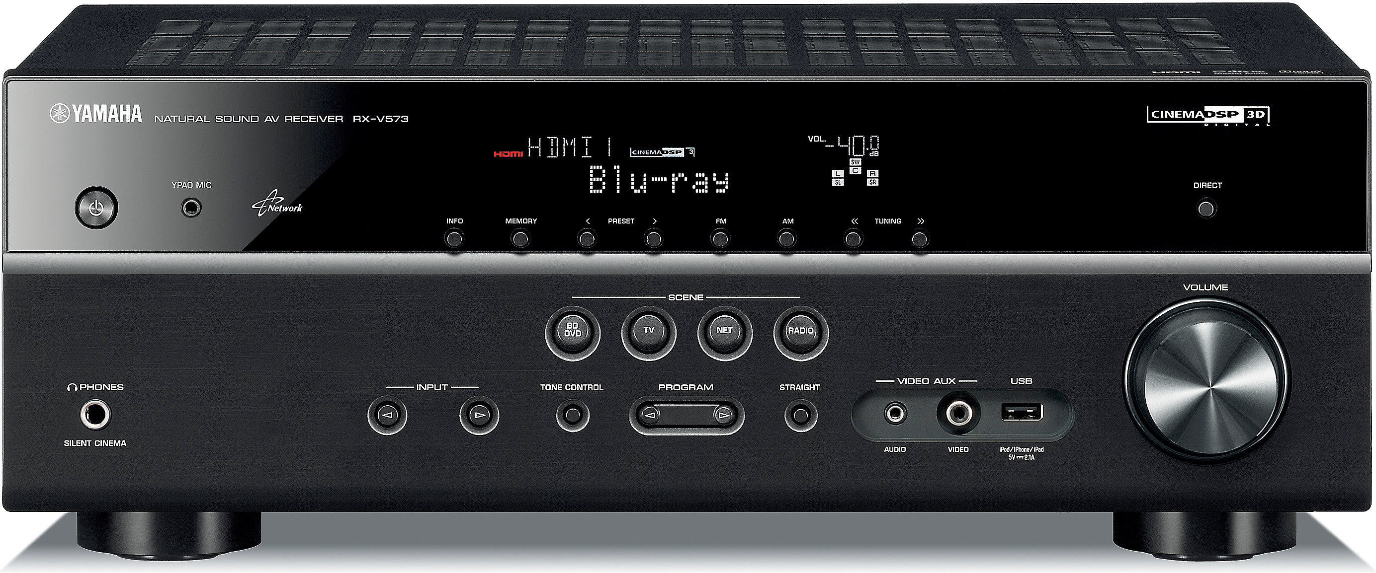 Customer Reviews: Yamaha RX-V573 Home theater receiver with 3D