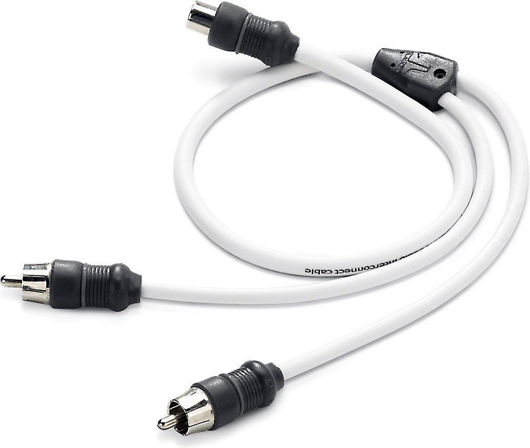 JL Audio Marine Yadapter Cables 18" long (1 female RCA to 2 male RCA