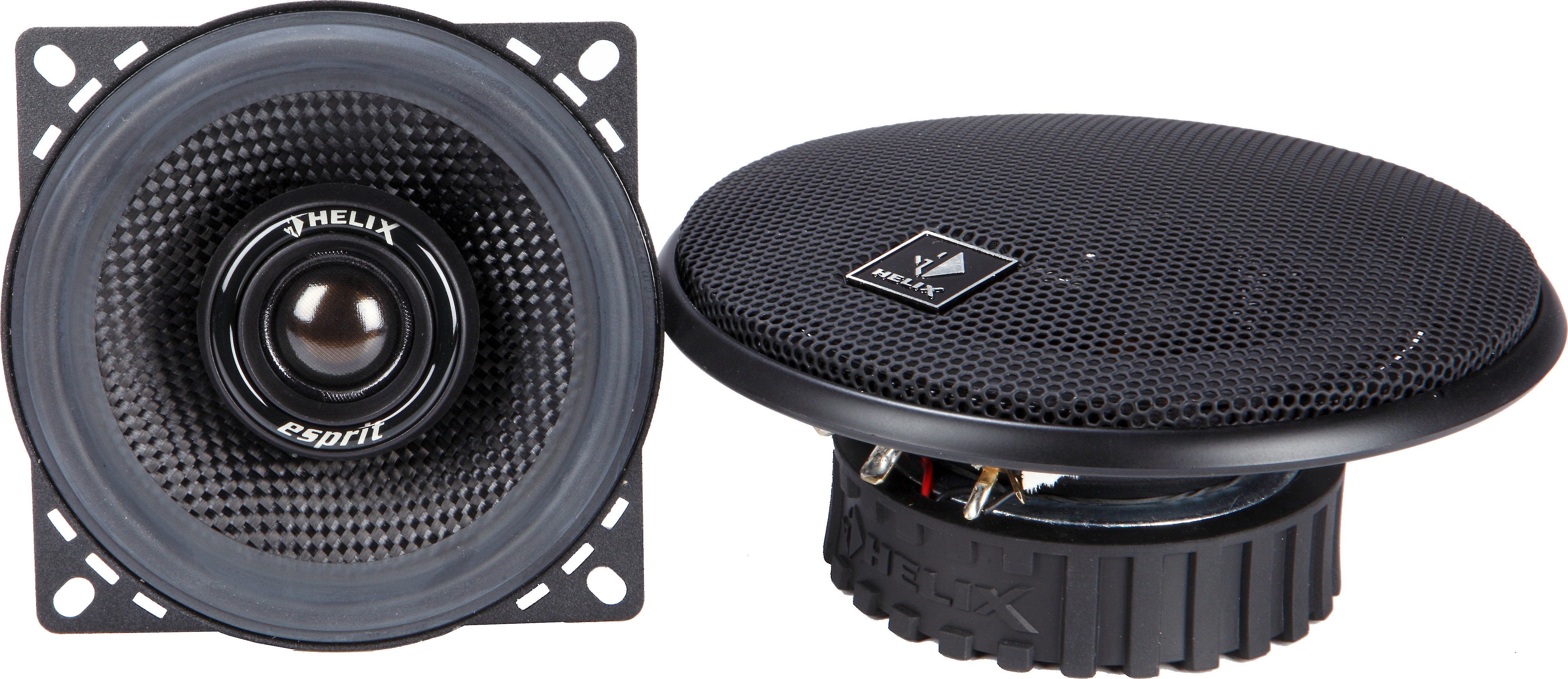 2 HELIX 4/" SPEAKER COAXIAL COMPONENT PROTECTIVE GRILLS COVERS 1 PAIR