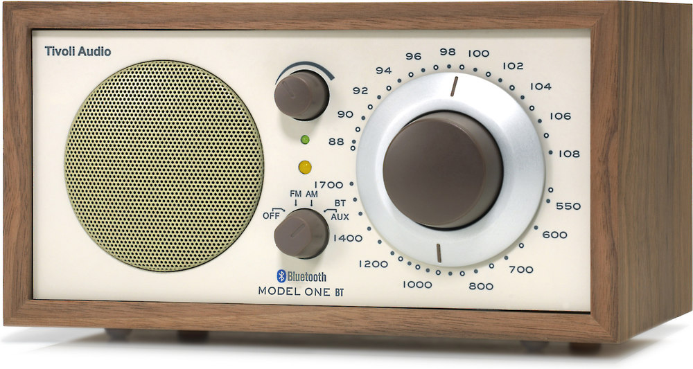 Tivoli Audio Model One® BT (Walnut/Beige) AM/FM radio with Bluetooth