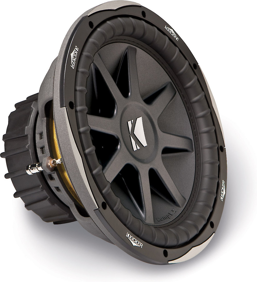 Kicker 10CVX122 CompVX 12" subwoofer with dual 2-ohm voice coils at Crutchfield.com