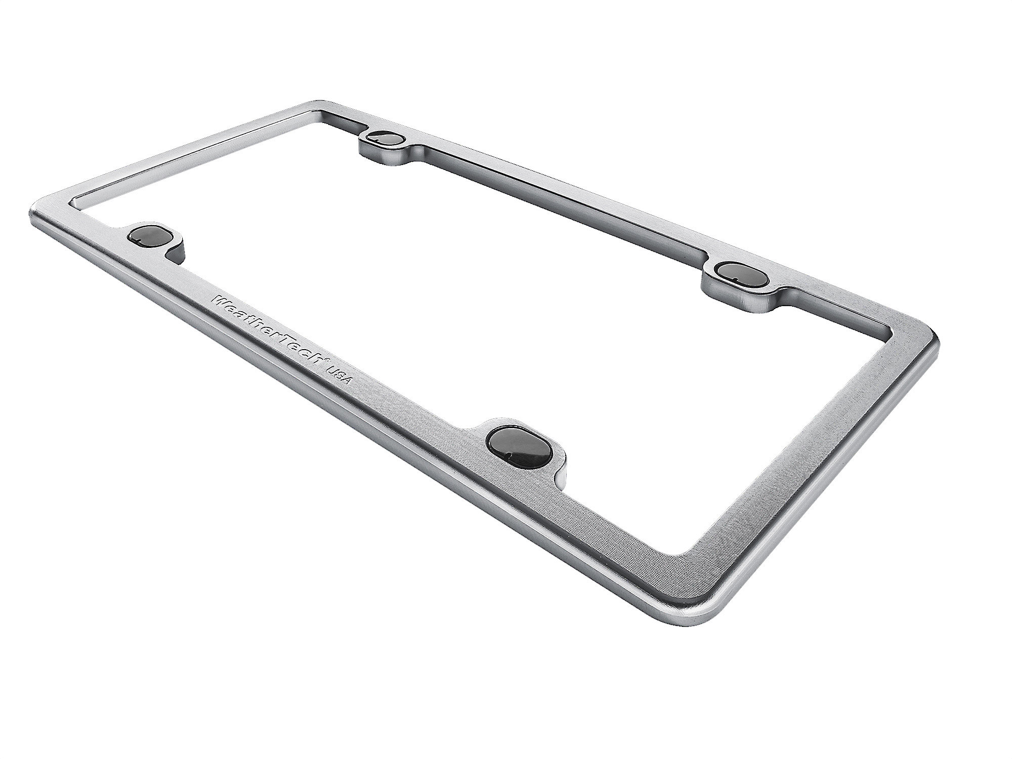 WeatherTech® Billet License Plate Frame (Silver) Solid billet aluminum