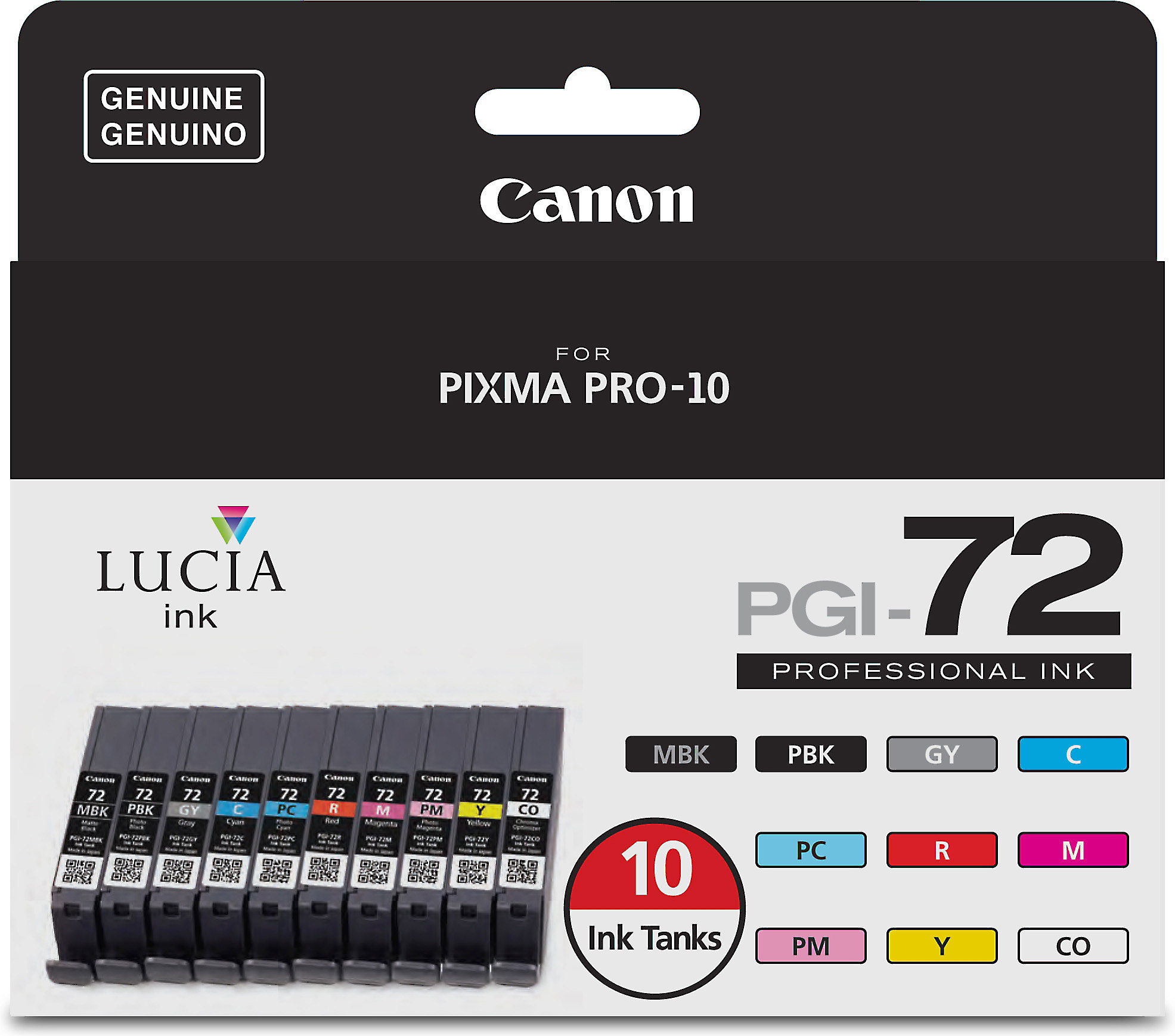 Canon Prostream Ink Customer Reviews: Canon PGI-72 Ten-pack of ink tanks for Canon Pro-10 ...