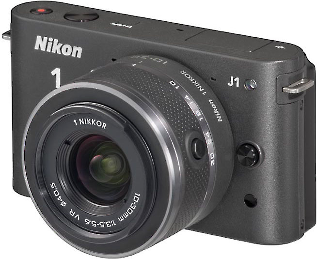 Nikon 1 J1 w/10-30mm VR Lens (Black) CX format hybrid camera with ...