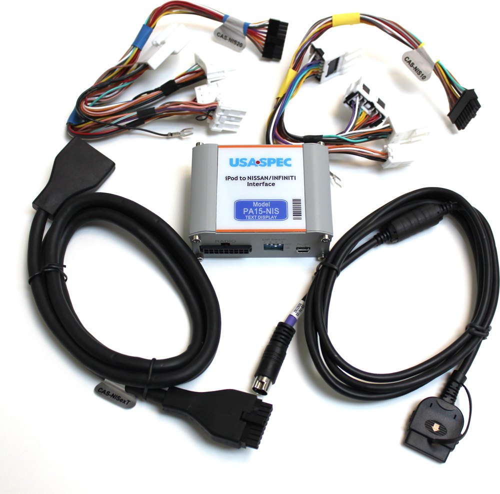 USA Spec iPod® Interface for Nissan Connects your iPod to select 1999-up Nissan or Infiniti factory radios at Crutchfield.com
