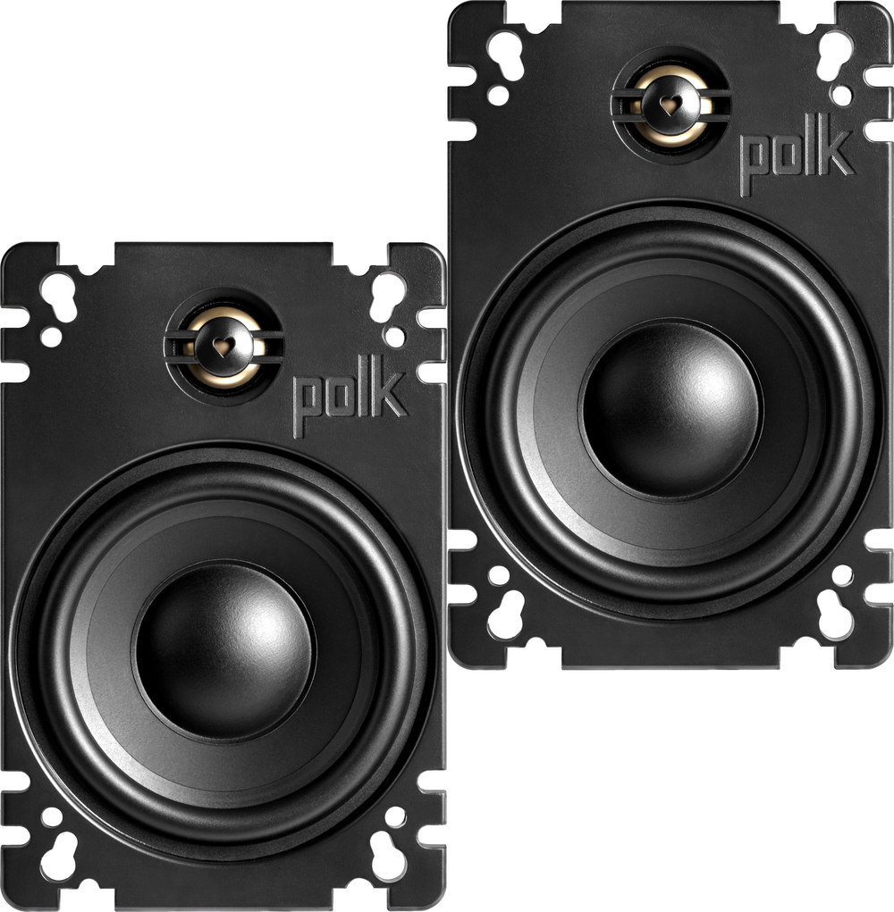 Polk Audio DXi461p 4"x6" plate 2way car speakers at
