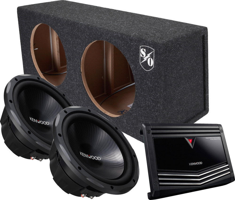 Kenwood 500watt Dual 12" Bass Package Package includes KAC5001PS amp