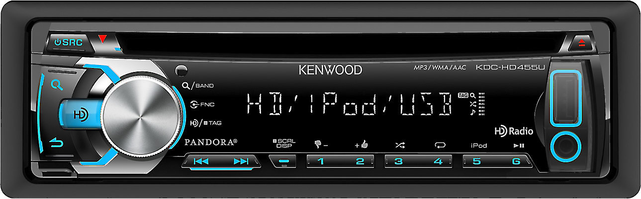 Kenwood KDC-HD455U CD receiver at Crutchfield