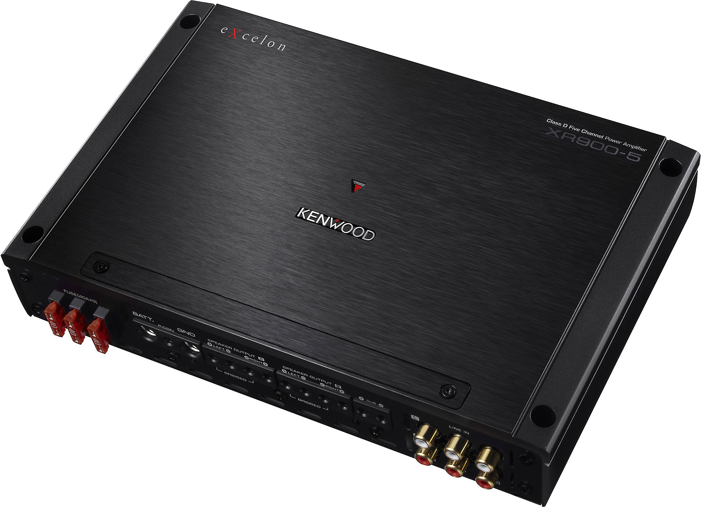 Kenwood Excelon XR9005 5channel car amplifier — 60 watts RMS x 4 at 4