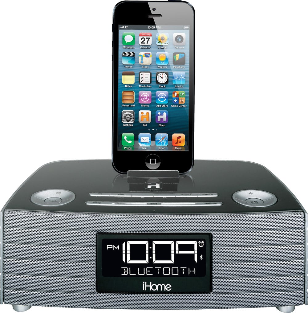 iHome iBN97 FM clock radio with Bluetooth® and USB charging at  Crutchfield.com
