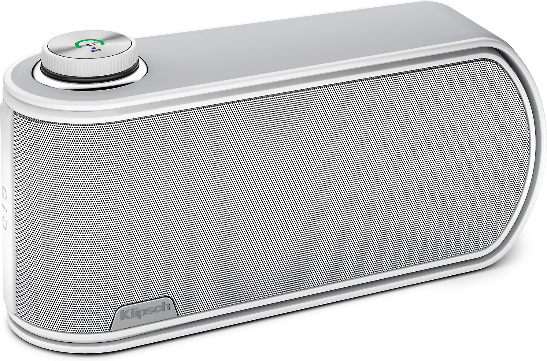 Klipsch® GiG (White) Portable Bluetooth® powered speaker system with