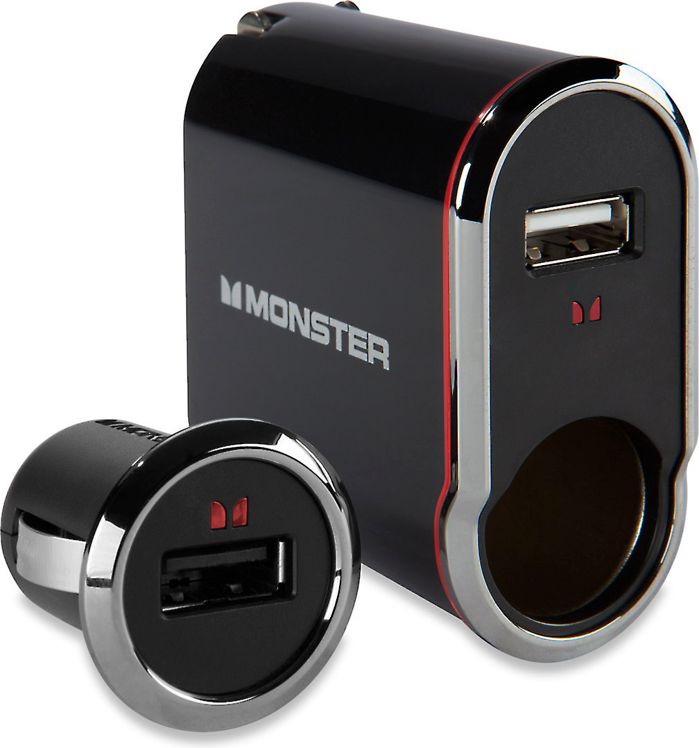 Monster Mobile® Outlets to Go USB PowerPack lets you charge two devices