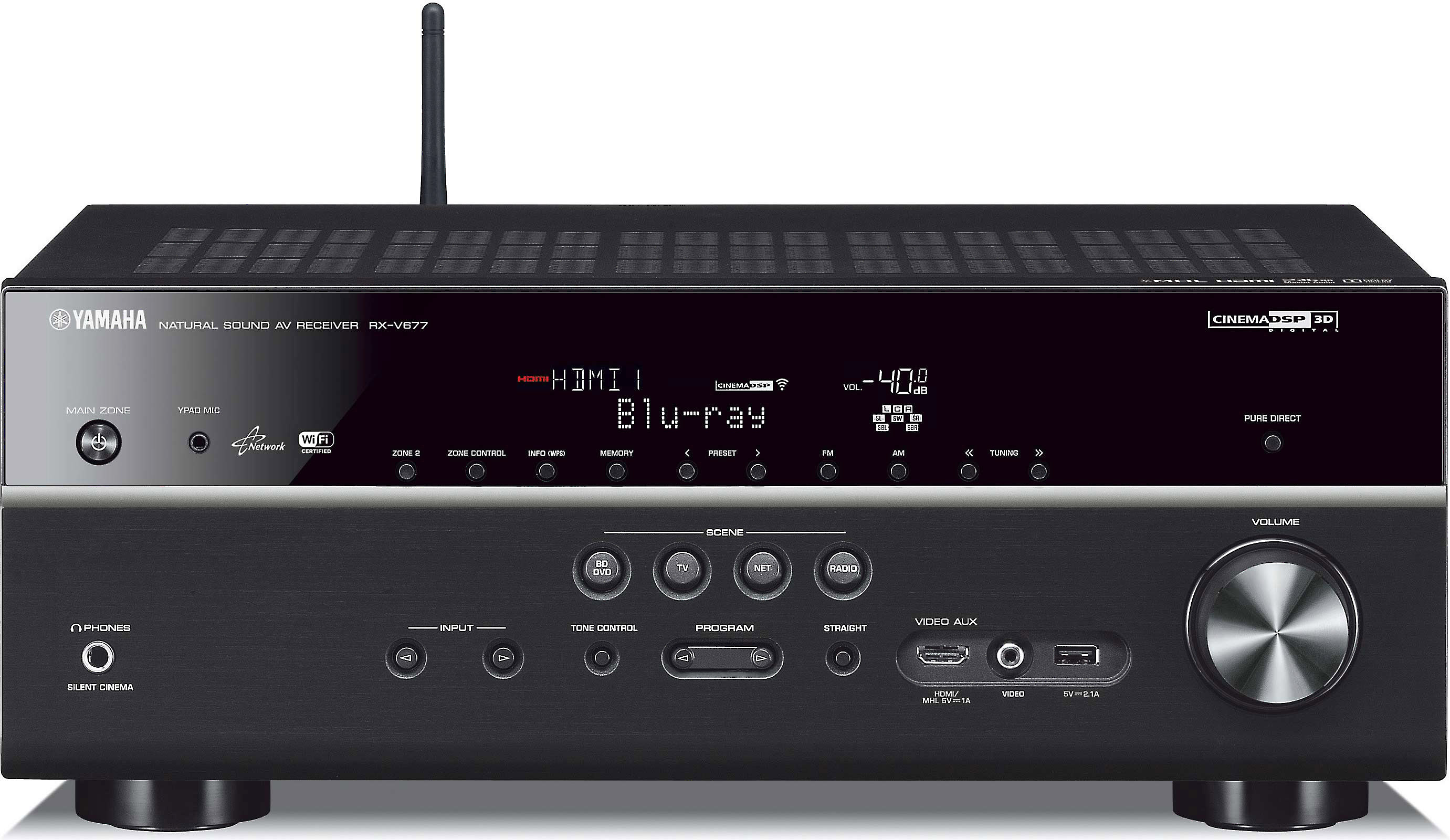 Customer Reviews: Yamaha RX-V677 7.2-channel home theater receiver