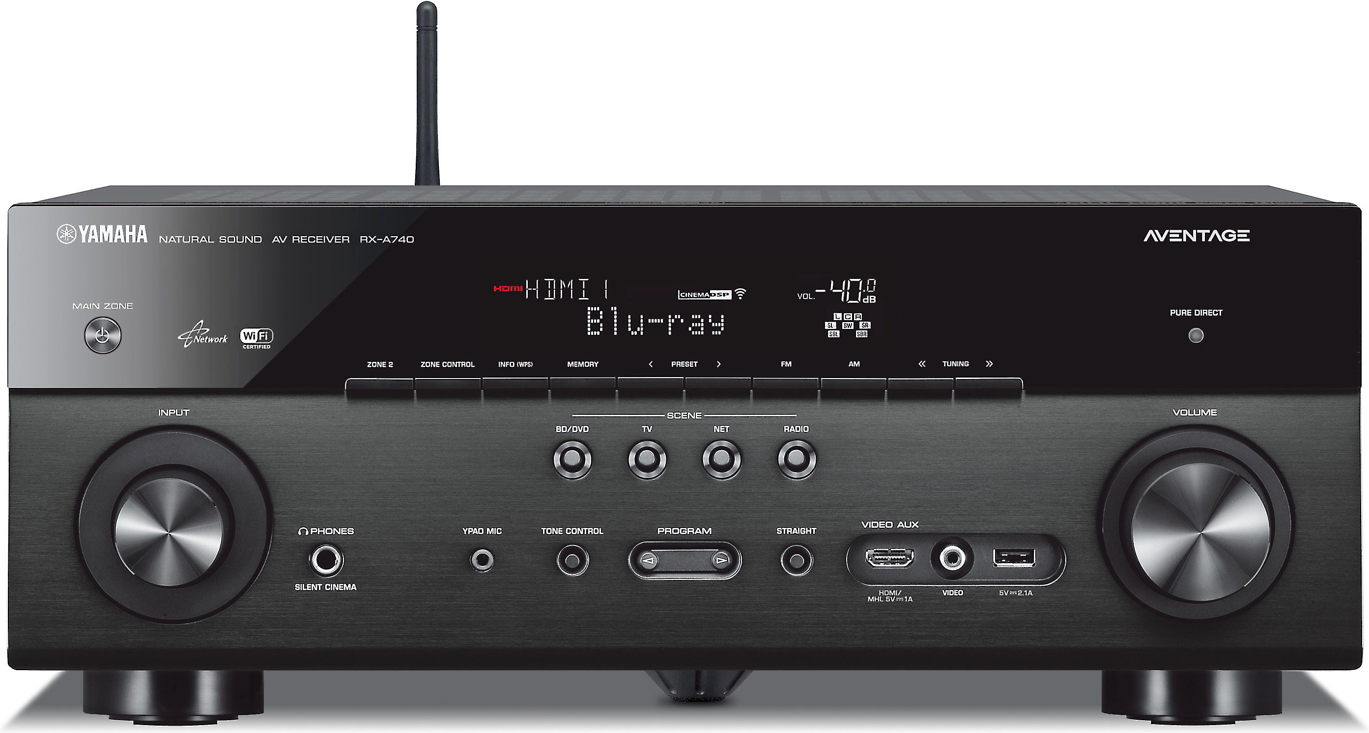 yamaha receiver low subwoofer output