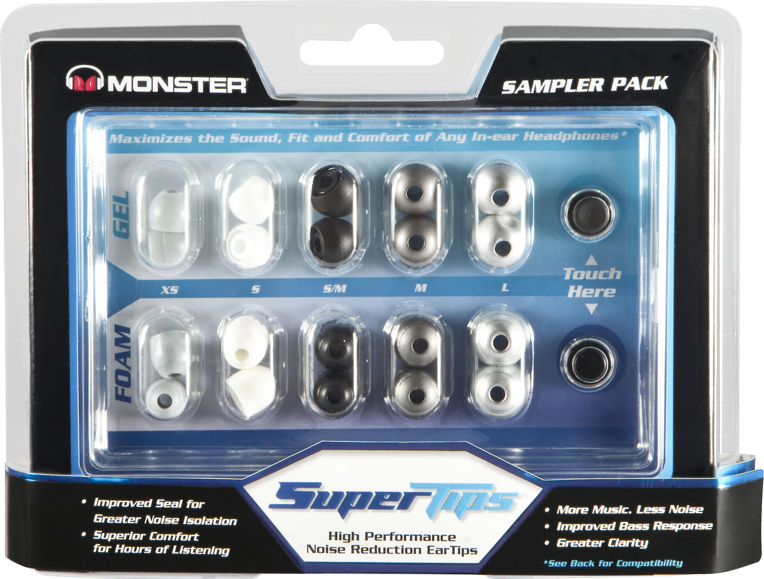 Sampler Tips Customer Reviews: Monster SuperTips™ Sampler Pack Gel and foam tips for ...