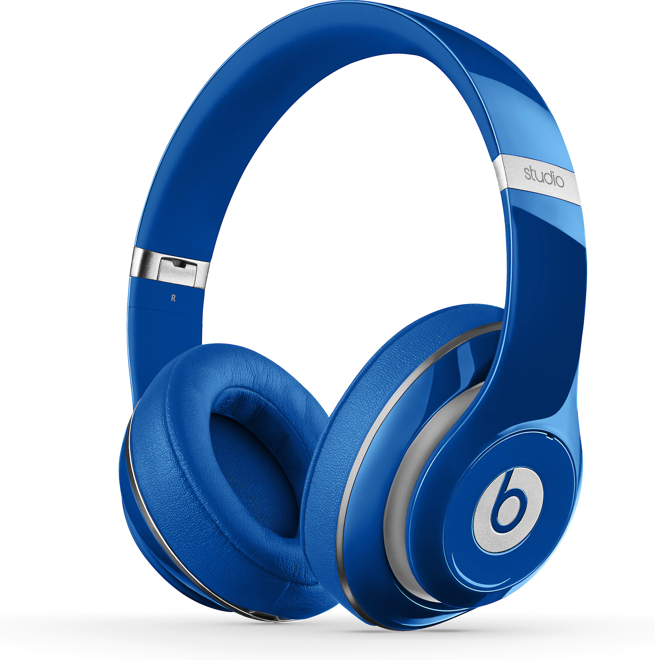 beats blue headphones