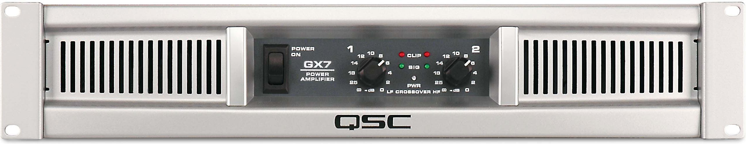 QSC GX7 GX Series power amplifier — 725W x 2 at 8 ohms (non-bridgeable