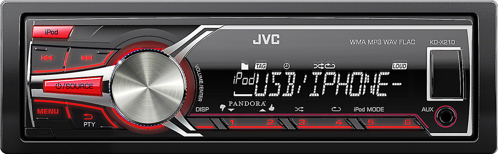 JVC KD-X210 Digital media receiver at Crutchfield.com