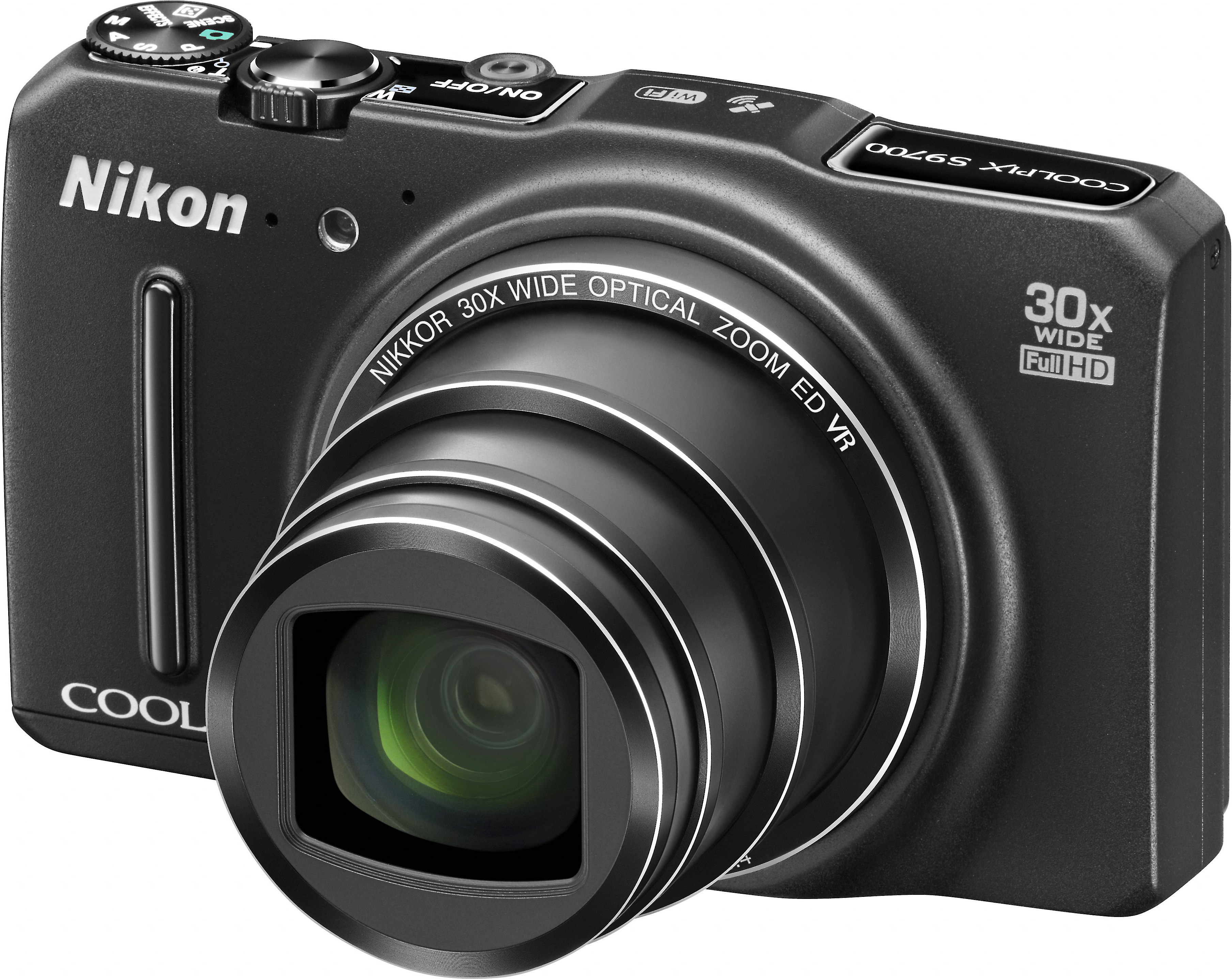 Nikon Coolpix S9700 Black 16 Megapixel Camera With 30x Optical Zoom