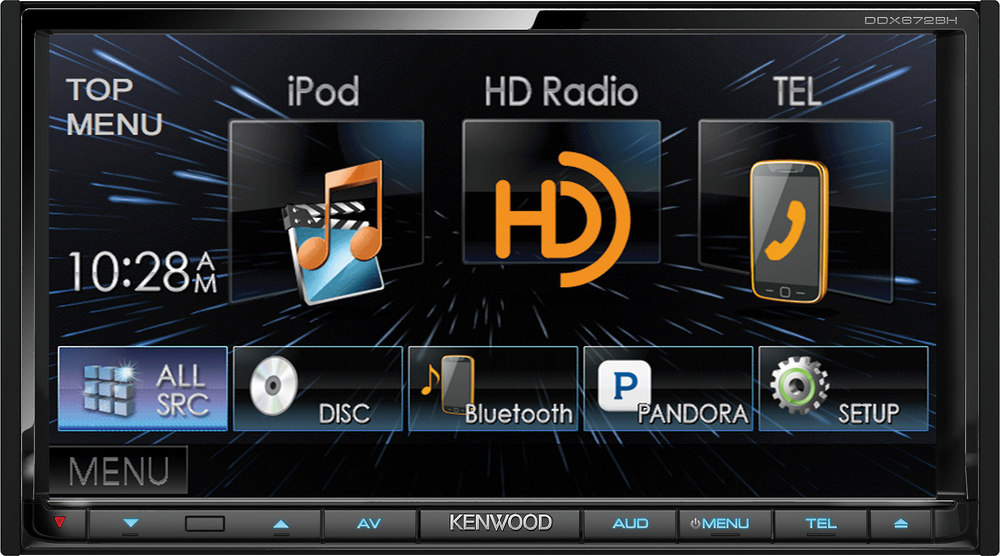Kenwood DDX672BH DVD receiver at