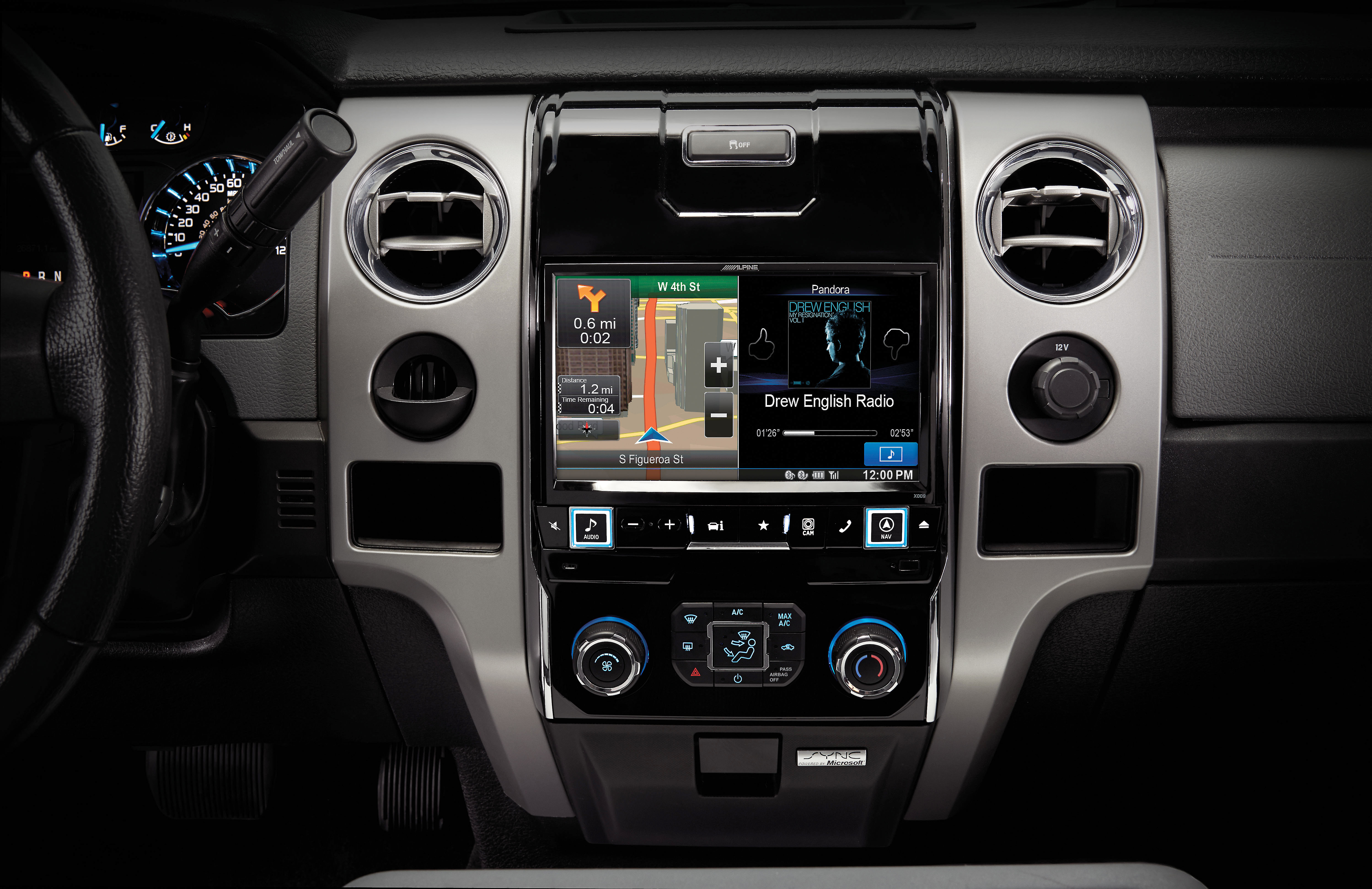 Alpine X009 Fd2 In Dash Restyle System Custom Fit Navigation Receiver With 9 Screen For Select 2009 Up Ford F 150 Models With 4 2 Myford Display At Crutchfield - 100 roblox ids 2019 raptor svt