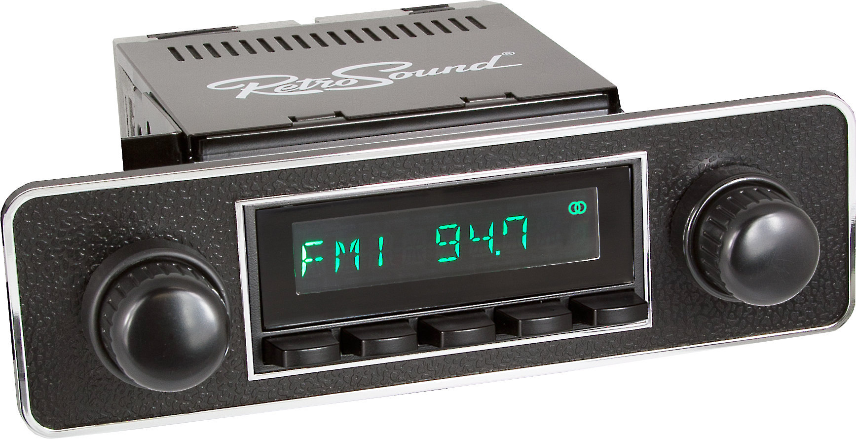 RetroSound 5023696 Faceplate and Knob Kit (Black faceplate with